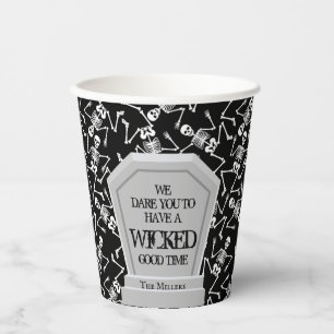 Skeletons Halloween Paper Cups