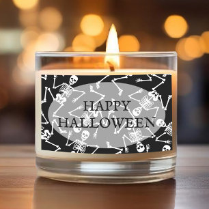 Skeletons Happy Halloween Rectangular Sticker