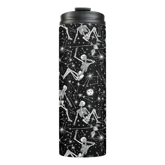 Skeletons in space background  thermal tumbler (Front)