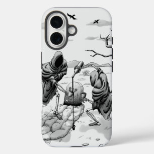 Skeletons in the desert iPhone 16 case