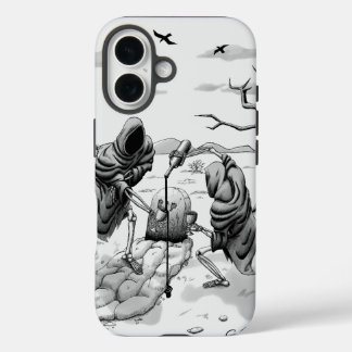 Skeletons in the desert iPhone 16 case
