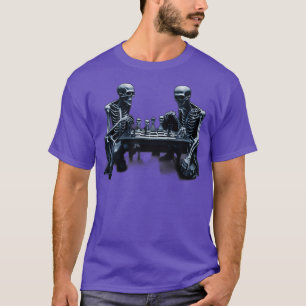 skeletons playing chess T-Shirt