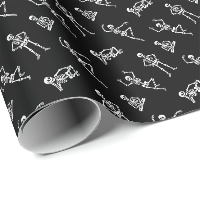 Skeletons Wrapping Paper (Roll Corner)