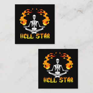 Skeletons Yoga Become Hell Star Loyalty Card