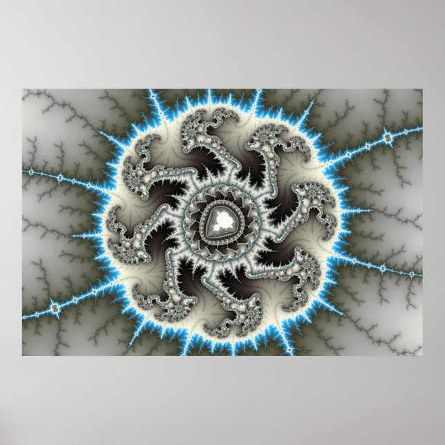 Skelewheel - Fractal Art Poster (Front)