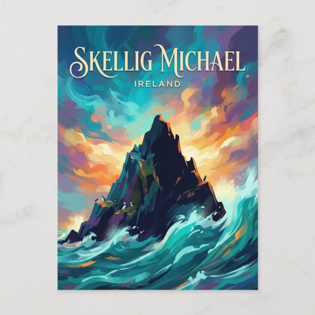 Skellig Michael Ireland Postcard (Front)