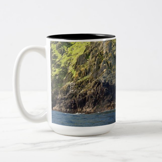 Skellig Michael Ireland Two-Tone Coffee Mug (Left)