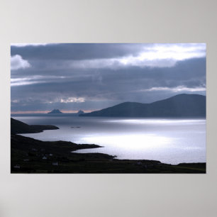 skellig rocks view poster