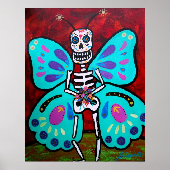 SKELLY BUTTERFLY POSTER (Front)