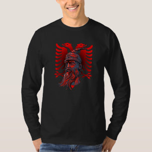 Skenderbeg Albania and Kosovo flag for proud Alban T-Shirt