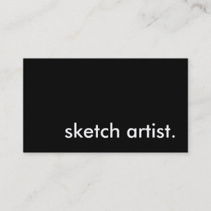 sketch artist. business card