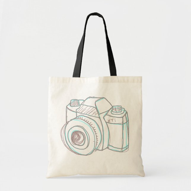 sketch camera tote bag (Front)