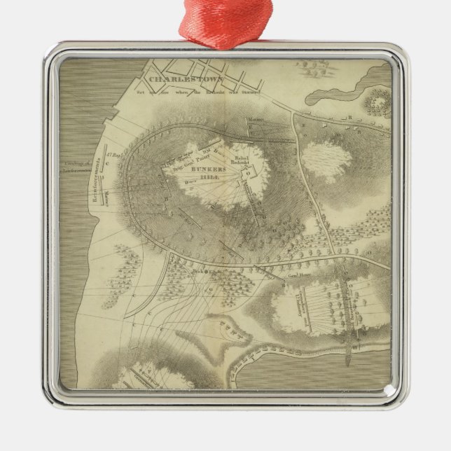 Sketch Charlestown Metal Tree Decoration (Front)