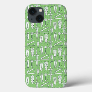 Sketch Crocodile Pattern iPhone 13 Case