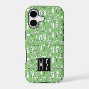 Sketch Crocodile Pattern Monogram
