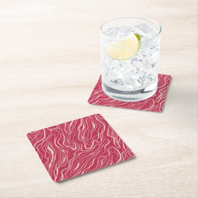 Sketch curves  square paper coaster (Insitu)