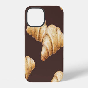 Sketch: desserts, pastries in pattern. iPhone 12 case