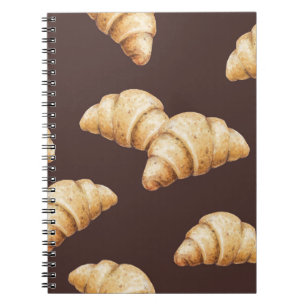 Sketch: desserts, pastries in pattern. notebook