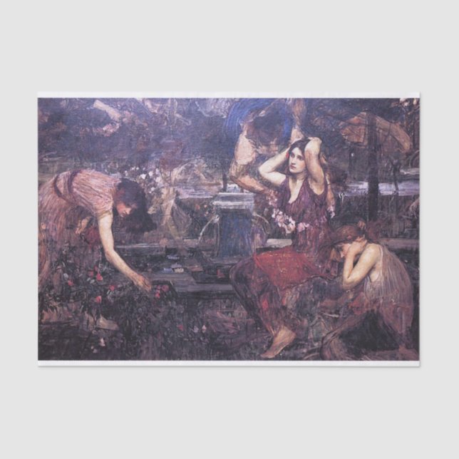 Sketch for Flora and the Zephyrs Tissue Paper (Front)