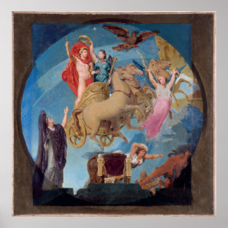 Sketch for Paris City Hall: Apotheos Poster