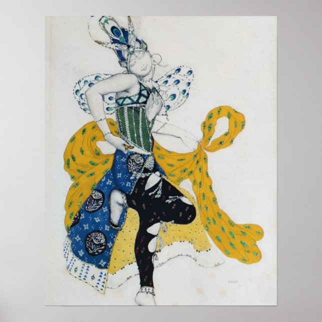 Sketch for the ballet 'La Peri', by Paul Dukas Poster (Front)