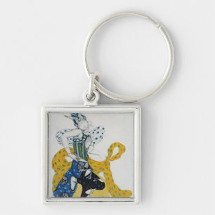 Sketch for the ballet 'La Peri' Key Ring