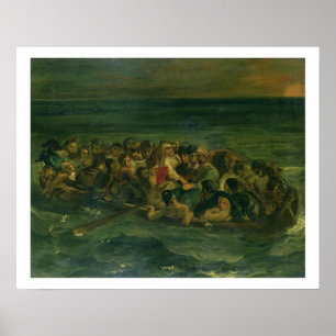 Sketch for The Shipwreck of Don Juan, 1839 (see al Poster