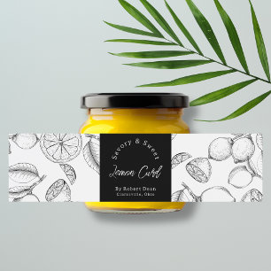  Sketch Homemade Lemon Curd Wrap-around Label