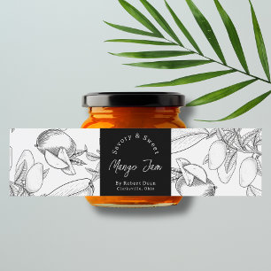  Sketch Homemade Mango Jam Wrap-around Label