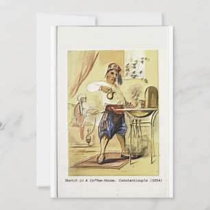 "Sketch in A Coffee-House, Constantinople (1854)" Invitation
