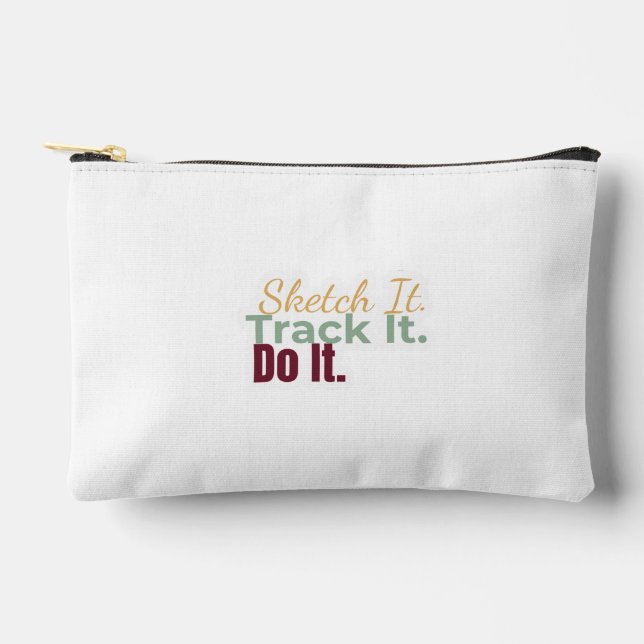 Sketch It. Track It. Do It. Pouch (Front)
