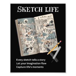 Sketch Life Photo Print