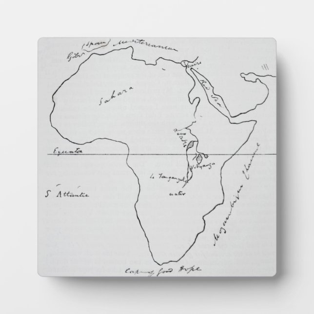 Sketch Map of Africa Plaque (Front)