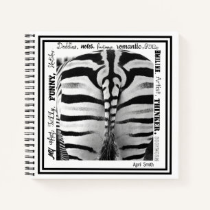 Sketch/Notebook - Zebra B/W Notebook