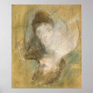 Sketch of a Woman - Jean-Louis Forain Fine Art Poster
