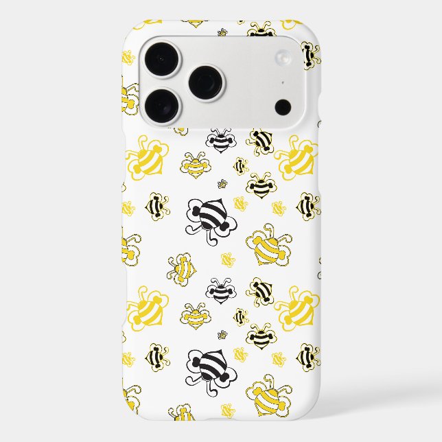 sketch of bees pattern background (Back)