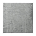 Sketch of Chicago City Map Tile<br><div class="desc">Sketch of Chicago City Map. Artist: Vision Studio. Image ID: 64744Z.</div>