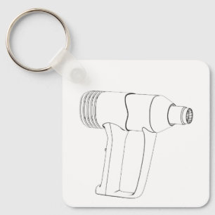 Sketch of electric industrial heat gun key ring