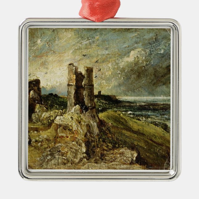 Sketch of Hadleigh Castle (recto) (oil on millboar Metal Ornament (Front)