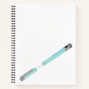 Sketch of insulin pen notebook