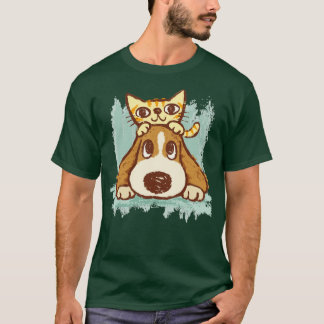 Sketch of kitten and dog T-Shirt