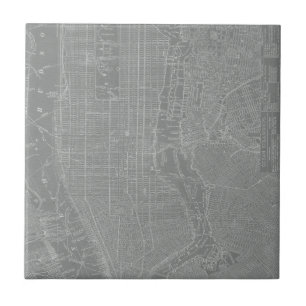 Sketch of New York City Map Tile