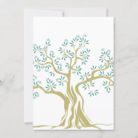 Sketch of Olive Tree Invitation – Botanical Card