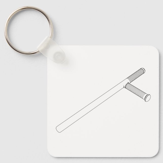 Sketch of police baton key ring (Front)