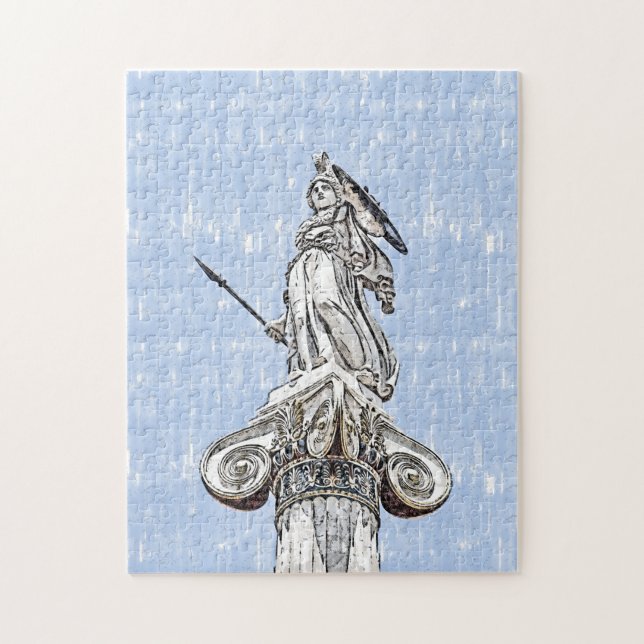 Sketch of Statue of Athena Jigsaw Puzzle (Vertical)