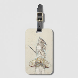 Sketch of Statue of Athena Luggage Tag