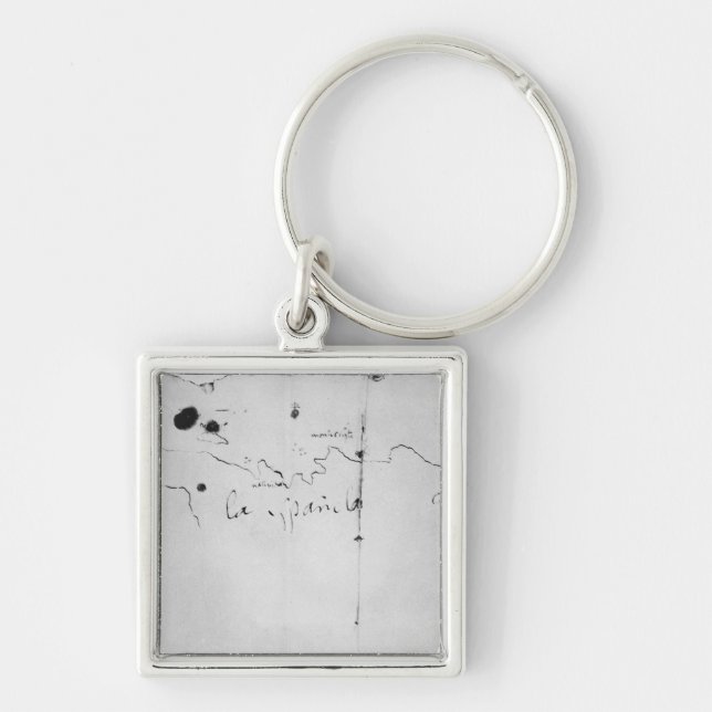 Sketch of the coast of Espanola, Key Ring (Front)