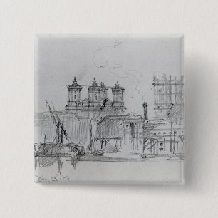 Sketch of Westminster, 1860 15 Cm Square Badge