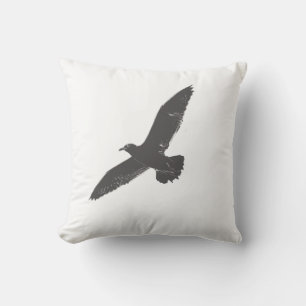 Sketch Seagull Pattern Throw Pillow Cushion