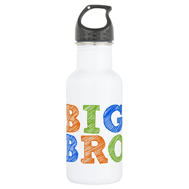 Sketch Style Big Bro 532 Ml Water Bottle (Front)